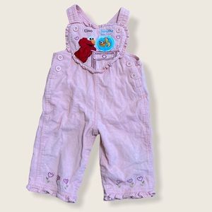 Sesame Street Elmo Dorothy Fish Bowl Overall Bibs